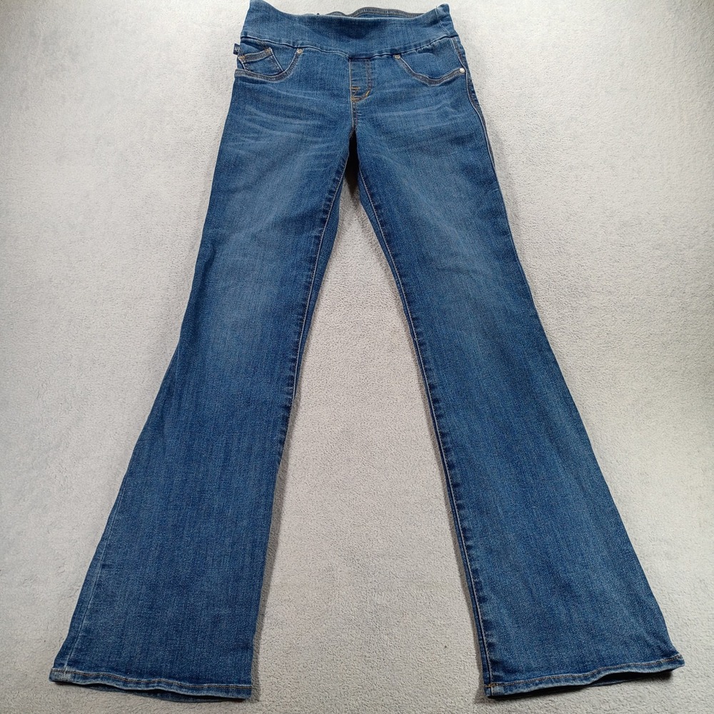 Rock & Republic Womens Fever Blue 4 Pull On Slimming Bootcut Jeans